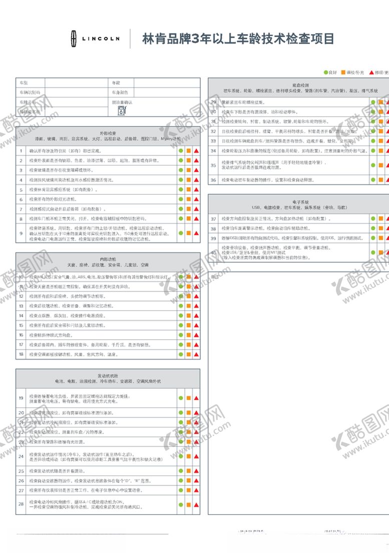 编号：12038510161733277125【酷图网】源文件下载-林肯检测表