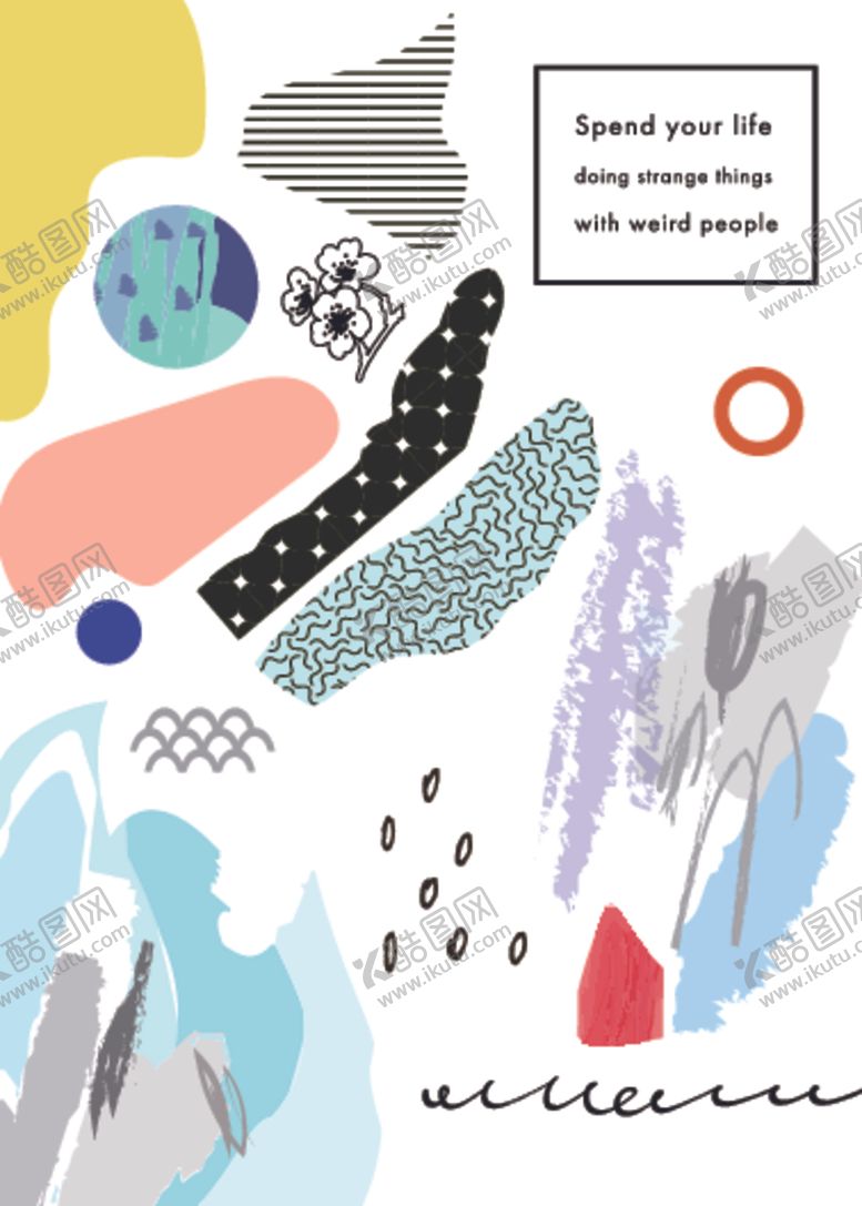 编号：68885809130324154830【酷图网】源文件下载-创意水彩涂鸦拼接