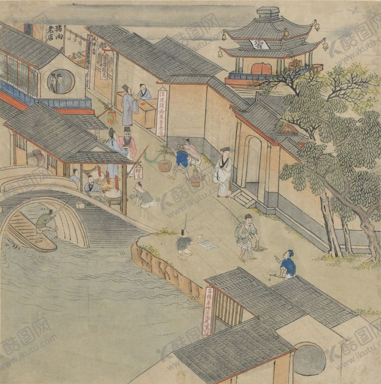 编号：84123510240404003366【酷图网】源文件下载-古代市井人物