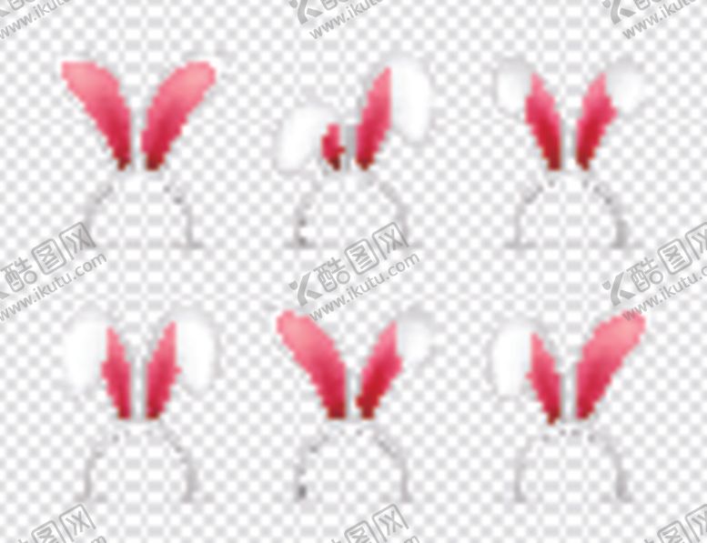 编号：30585309251829429719【酷图网】源文件下载-兔头饰