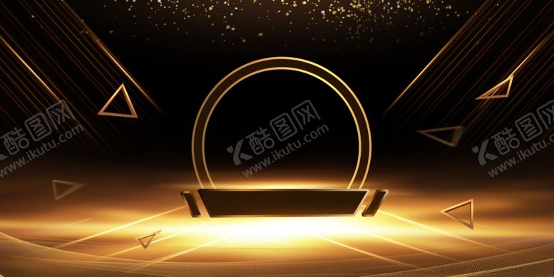 编号：61528310270105459538【酷图网】源文件下载-黑金新年背景