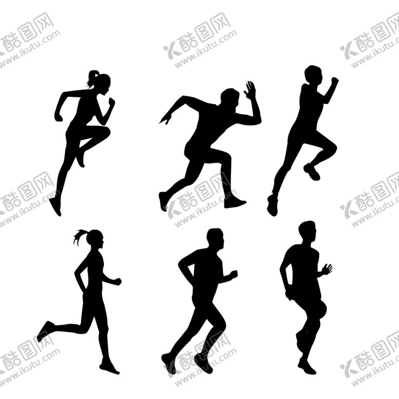编号：44986510280737223434【酷图网】源文件下载-奔跑剪影