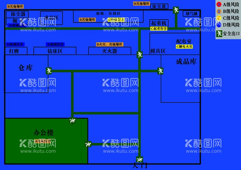 编号：05941309250212529180【酷图网】源文件下载-厂区分布图