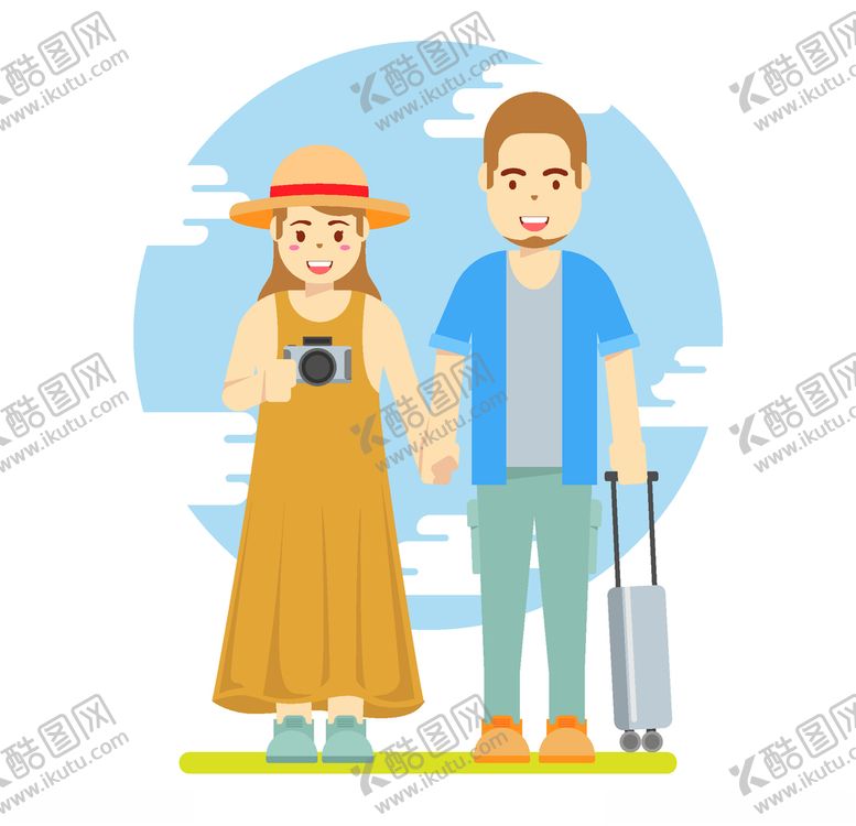 编号：14150410162147015174【酷图网】源文件下载-旅客游客