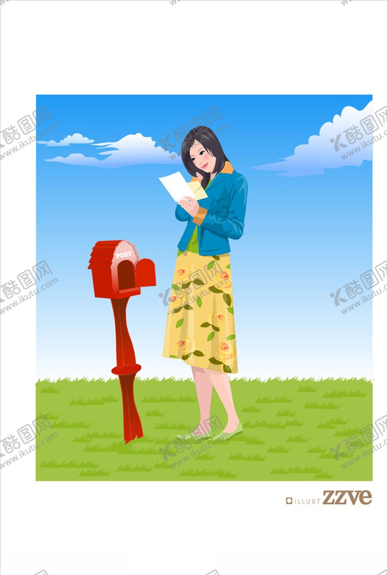 编号：78216109150033552140【酷图网】源文件下载-卡通女人