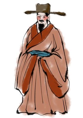 国学人物插画