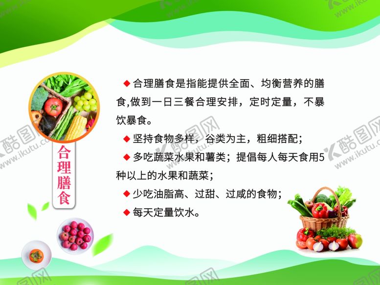 编号：92003402201714408758【酷图网】源文件下载-合理膳食展板