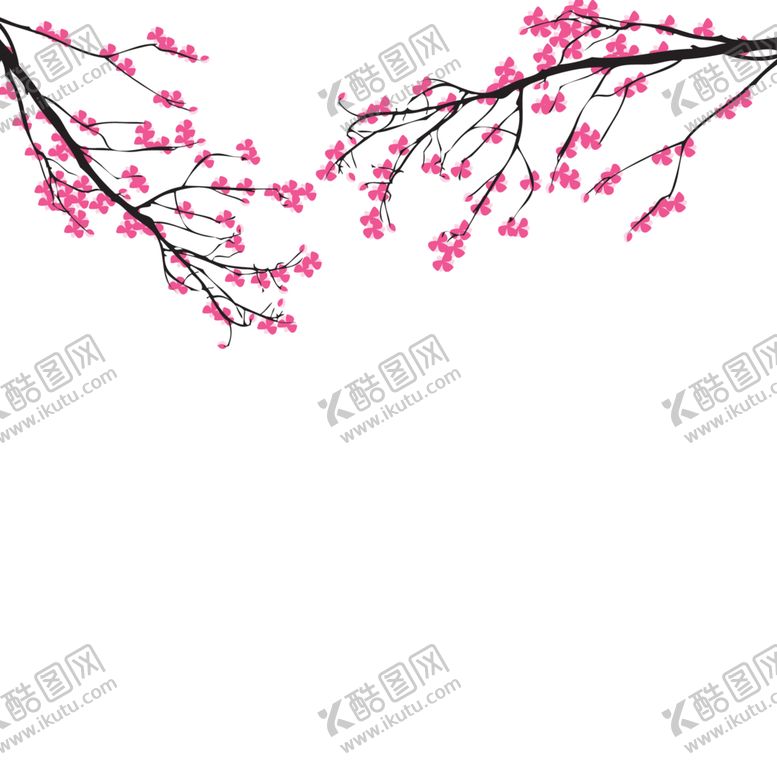 编号：29515912130929136912【酷图网】源文件下载-手绘粉色桃花免扣素材图片