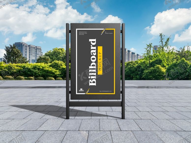 编号：20892210310804386377【酷图网】源文件下载-现代城市广告牌样机