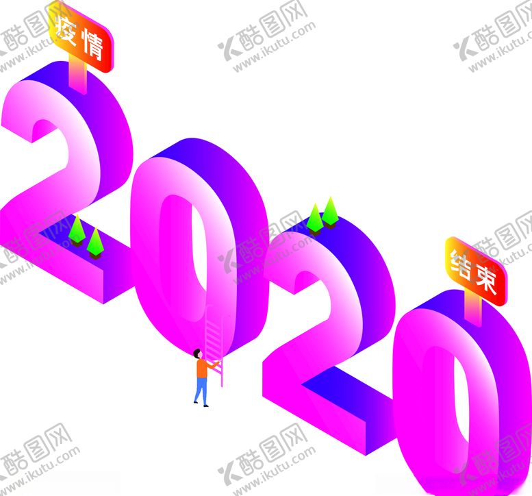 编号：27106010141410207260【酷图网】源文件下载-2020立体字分层图片