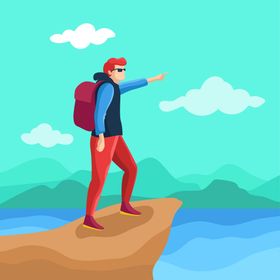 探险者勘远足行山休闲活动