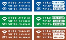 wifi账号密码图示海报