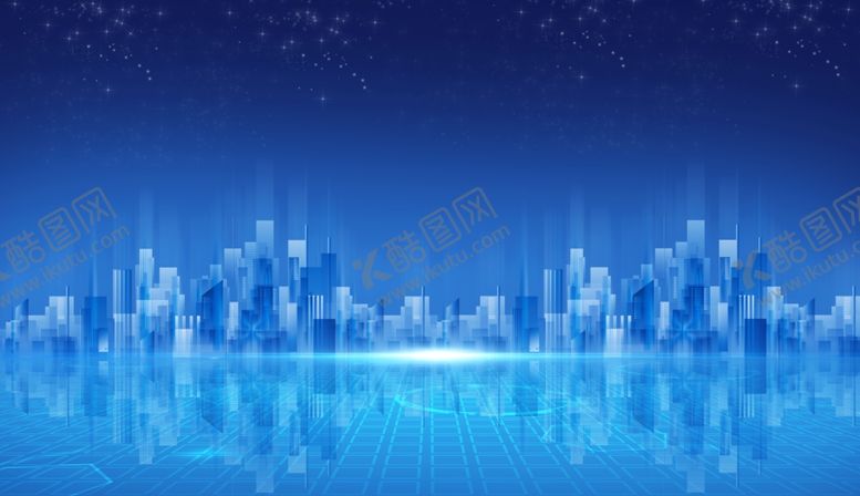 编号：38954307051606075362【酷图网】源文件下载-科技城市背景图