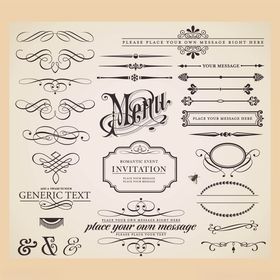 复古精美装饰性字体样式