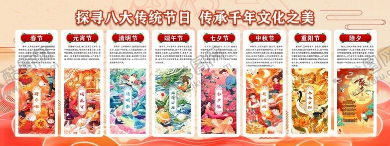 编号：29021810210600419305【酷图网】源文件下载-中国风传统节日展板