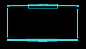 发光现代几何科技边框