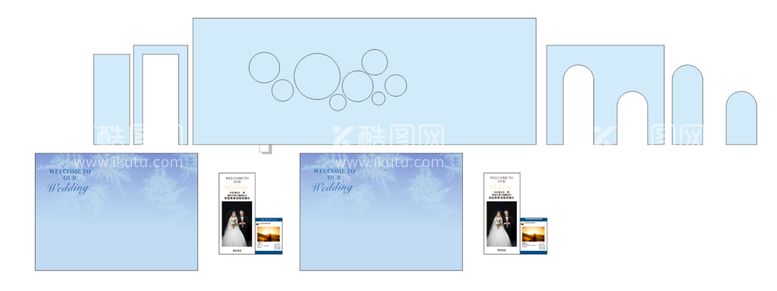 编号：53321312010154417257【酷图网】源文件下载-雾蓝色婚礼