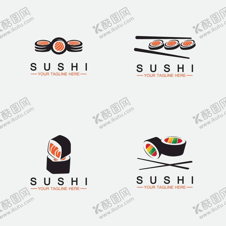 编号：01297409201949238931【酷图网】源文件下载-寿司logo