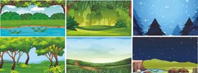 自然风景插画