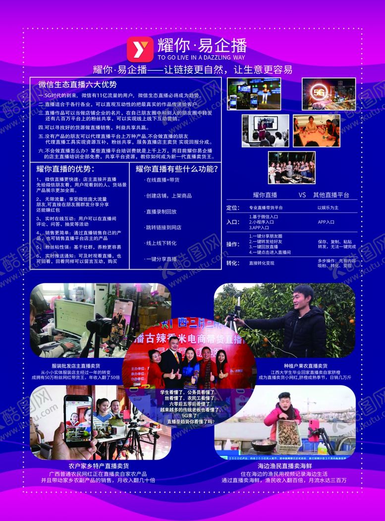 编号：71211110021054472422【酷图网】源文件下载-直播传单