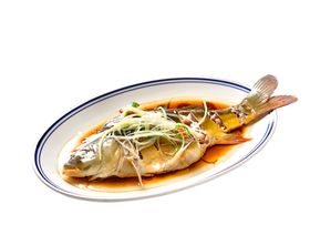 红烧鱼鲤鱼蒸鱼菜单食谱素材