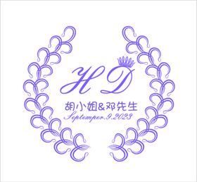 紫色浪漫婚礼LOGO