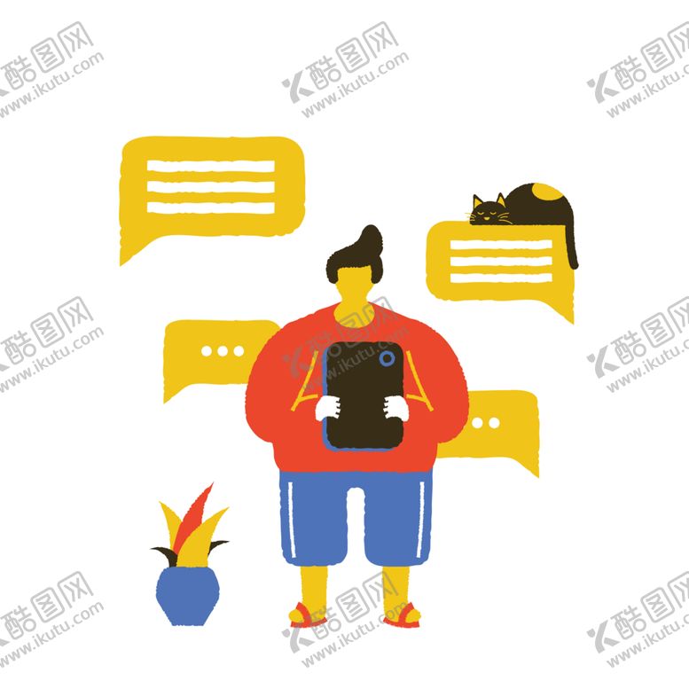 编号：48586401260304468011【酷图网】源文件下载-扁平人物  
