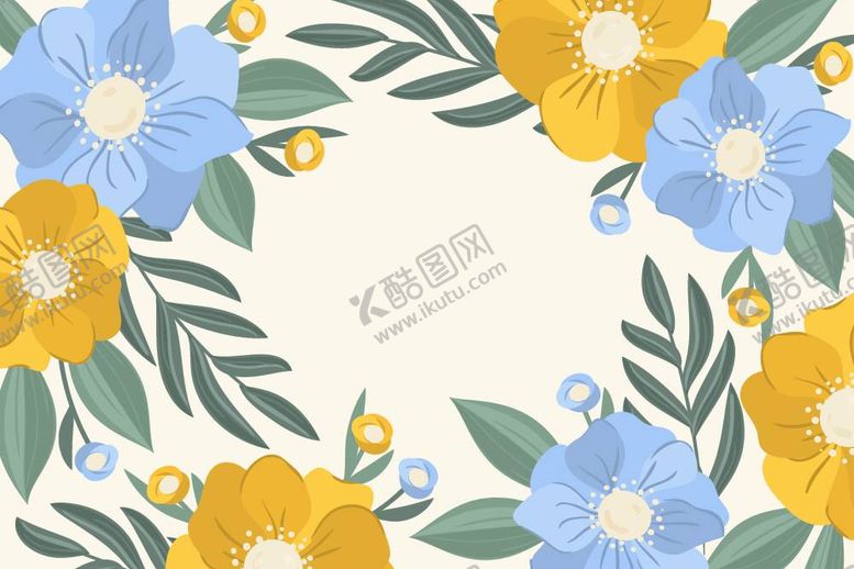 编号：90065412032030187132【酷图网】源文件下载-卡通花朵背景