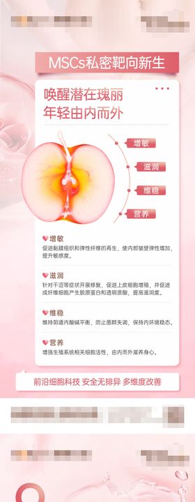 妇科女性私密科普炎症早孕月经不调海报