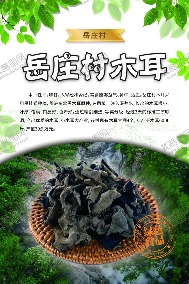 编号：14888009150255144535【酷图网】源文件下载-泰安市岳庄木耳