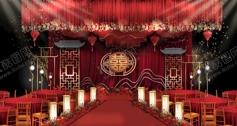 编号：47068309200546049217【酷图网】源文件下载-新中式婚礼 