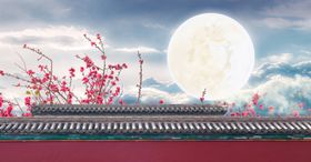 中秋节促销海报 中秋快乐