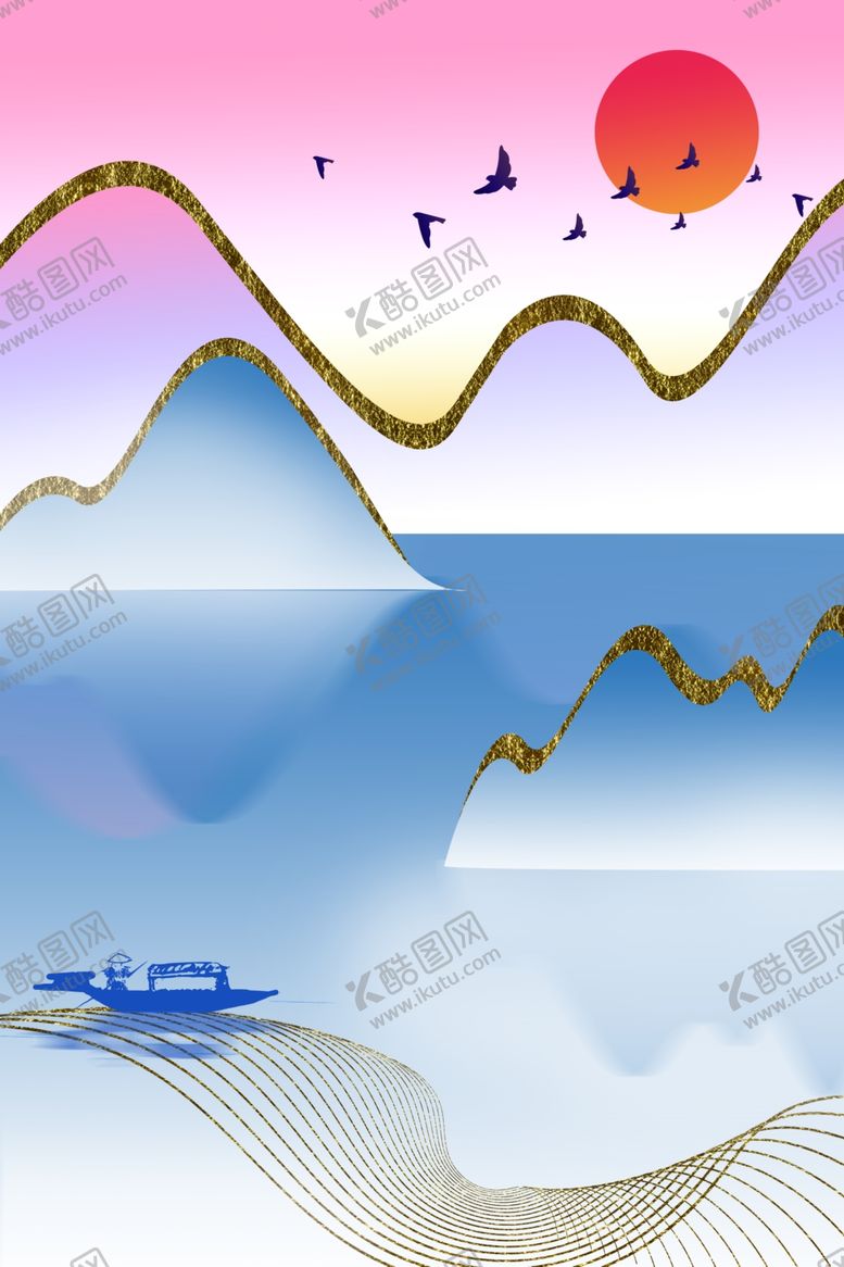 编号：80906607092031315379【酷图网】源文件下载-中式装饰画