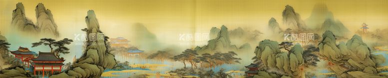 编号：74852110072305060971【酷图网】源文件下载-国画山水画