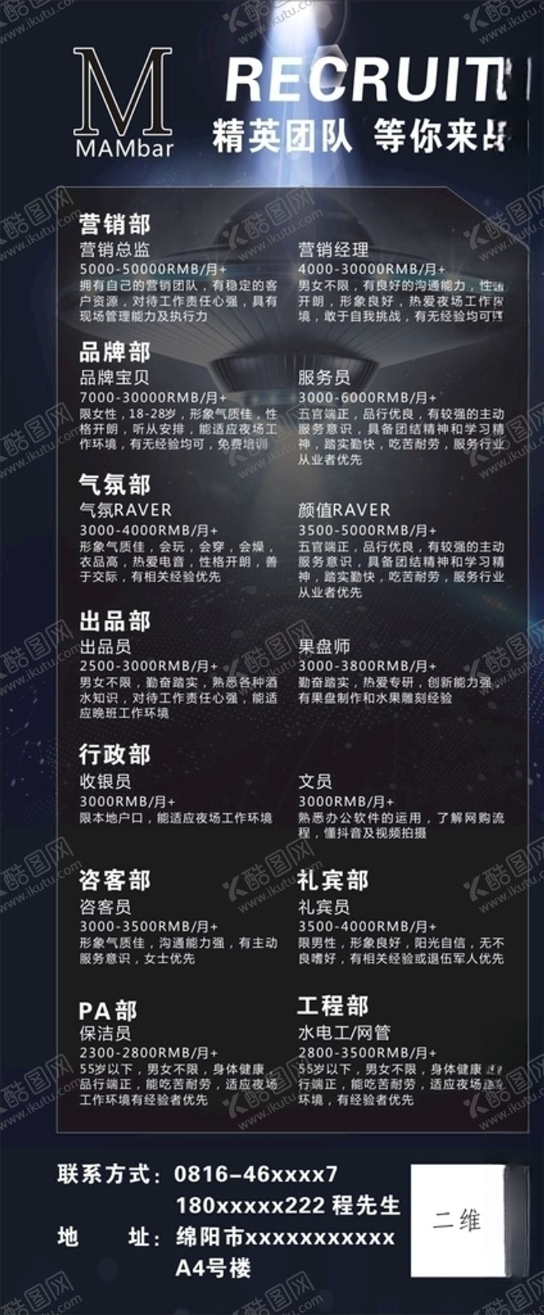 编号：89019104272336481594【酷图网】源文件下载-招聘展架酒吧