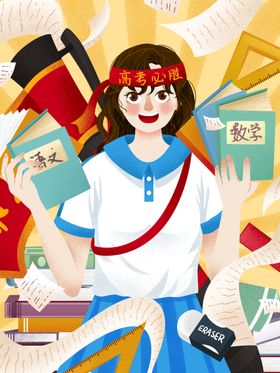 创意卡通插画配图彩色场景节日气氛案