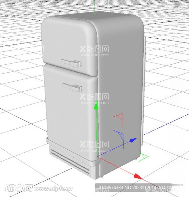 编号：50052911241553161235【酷图网】源文件下载-C4D模型冰箱