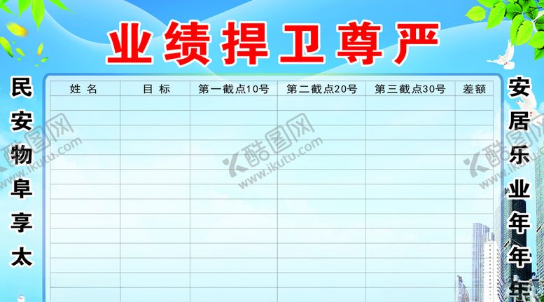 编号：85982009200815361734【酷图网】源文件下载-业绩表