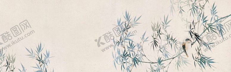 编号：42917610011505524539【酷图网】源文件下载-竹叶中国风背景