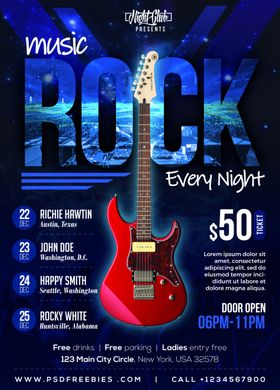 摇滚音乐会海报