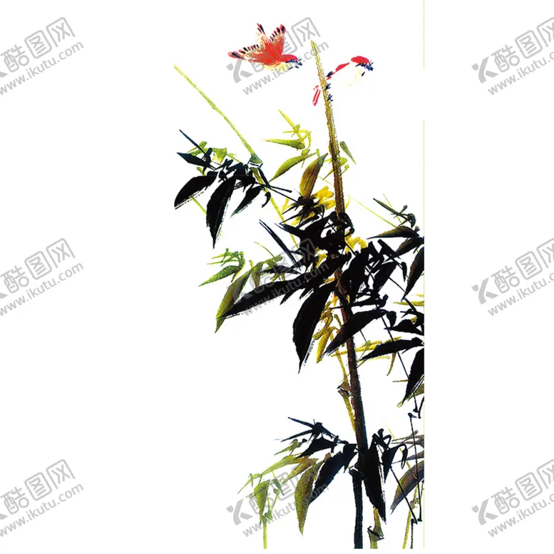 编号：19352204302321463461【酷图网】源文件下载-水墨竹子