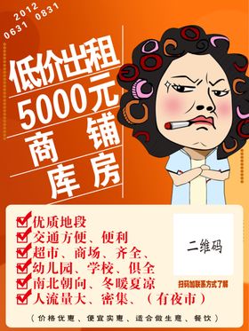 肇庆集贸市场出租平面海报图
