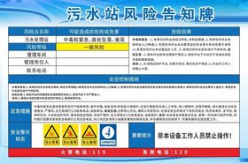 污水站风险告知