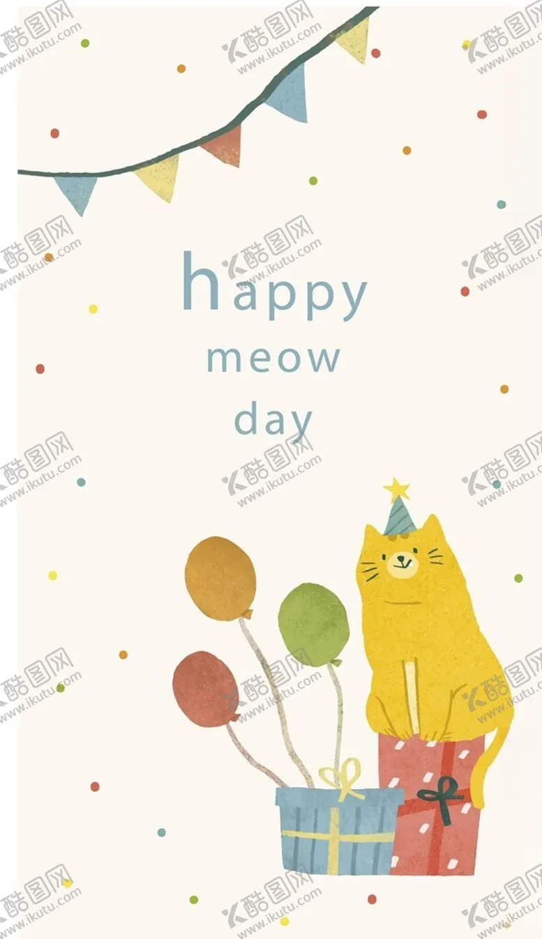 编号：84275702231535135895【酷图网】源文件下载-卡通猫矢量背景素材