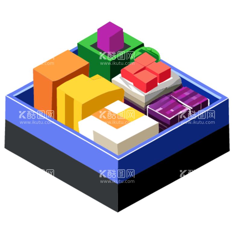 编号：42606212200320143674【酷图网】源文件下载-3D食物寿司