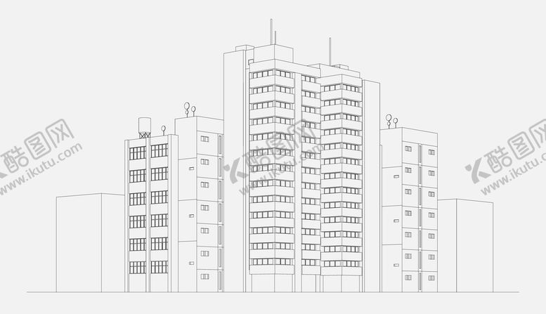 编号：74680910080240263947【酷图网】源文件下载-线条城市