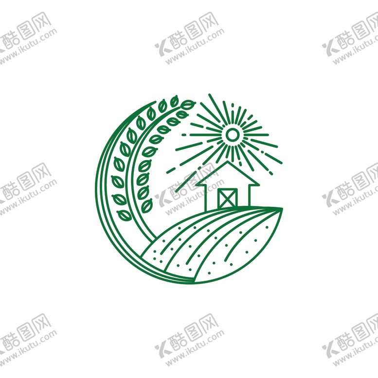 编号：86514410272130306822【酷图网】源文件下载-麦穗图标