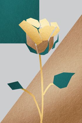 北欧美女花卉装饰画
