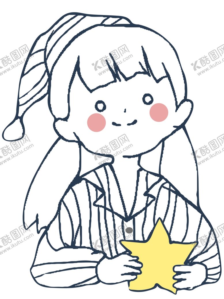 编号：95672506290214219849【酷图网】源文件下载-手绘动漫卡通女孩