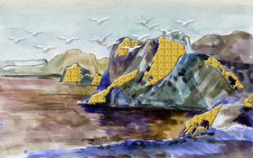 抽象山水画